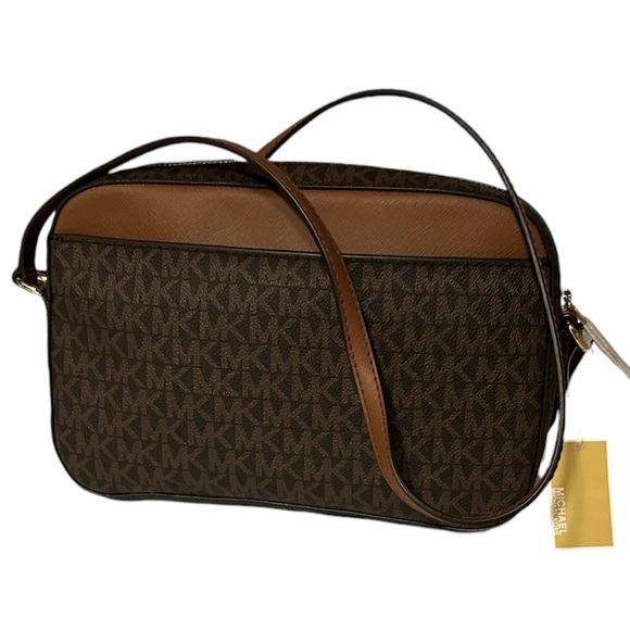 NWT MK Michael Kors Jet Set Large Logo Crossbody Bag - Picture 2 of 7